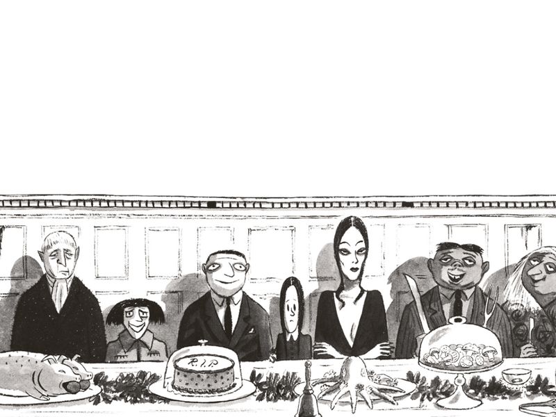 Banquet, Chas Addams, 1964