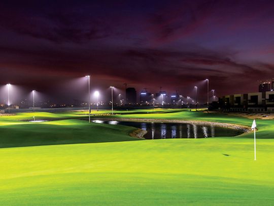 Trump International Golf Club, Dubai. Nine-hole par-three course. 
