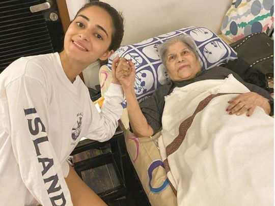 Ananya Panday and her grandmother