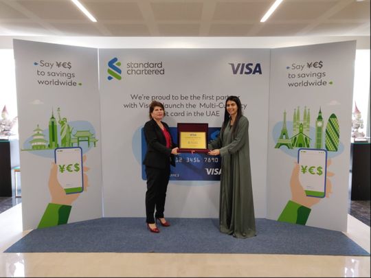 Rola Abu Manneh, CEO for Standard Chartered UAE and Dr. Saeeda Jaffar, Group General Manager for the GCC, Visa