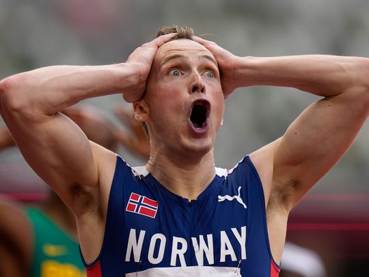 Karsten Warholm smashed the 400m hurdles world record