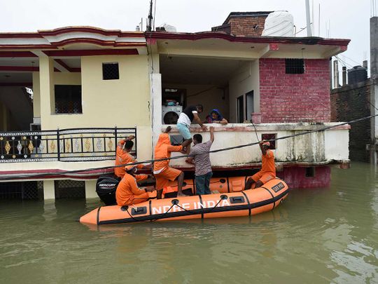 india floods NDRF Uttar Pradesh Prayagraj Allahabad