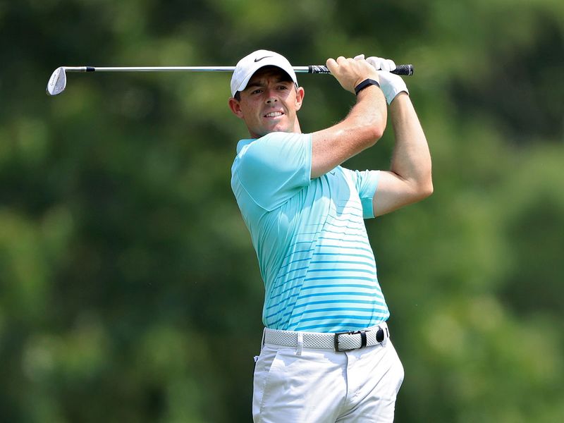 Rory McIlroy of Northern Ireland during the final round of the FedEx St Jude Invitational at TPC Southwind in Memphis