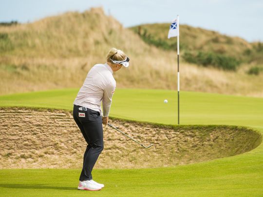 Charley Hull in action at the Scottish Open