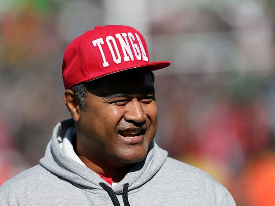 Tonga coach Toutai Kefu 