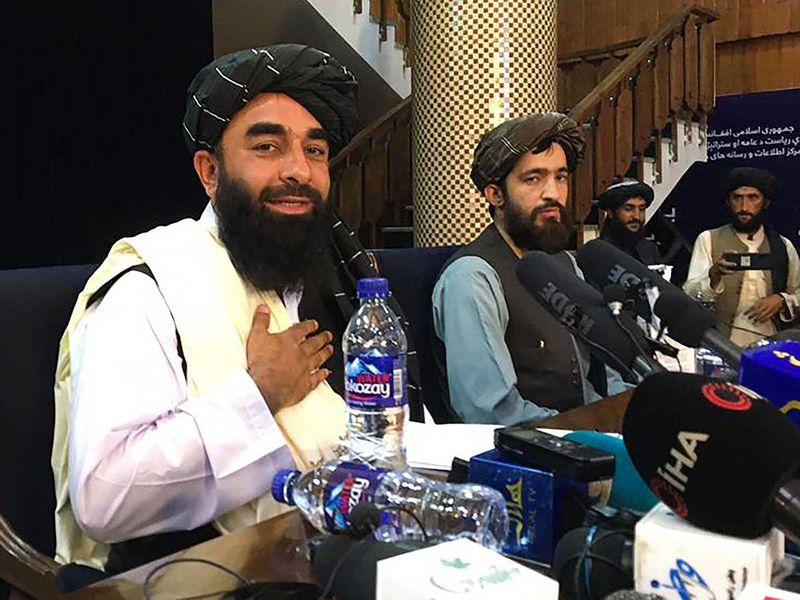 Taliban spokesperson Zabihullah Mujahid AFghan kabul