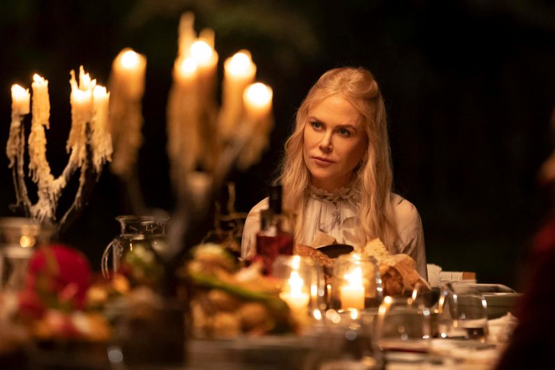 This image released by Hulu shows Nicole Kidman in a scene from the series 