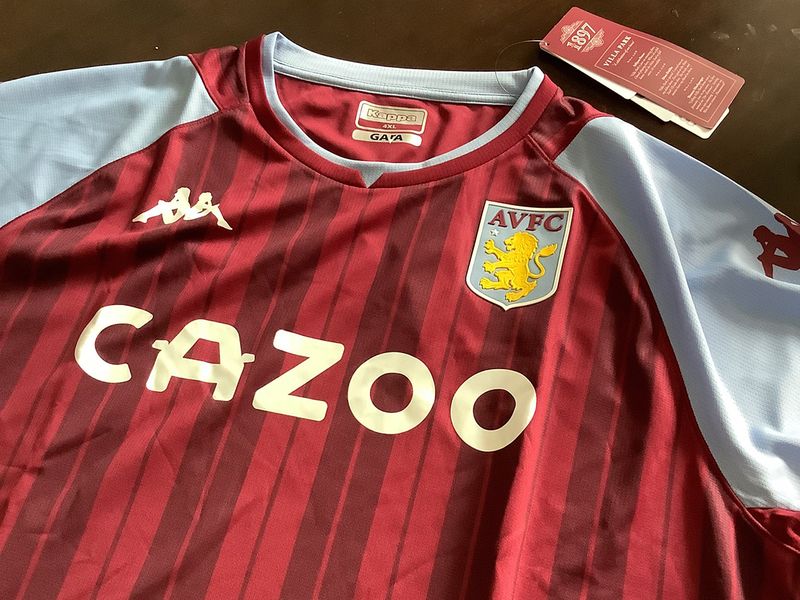 Kappa Infant & Baby Aston Villa FC Away Baby Kit T-Shirt Shorts Socks 2021-22 