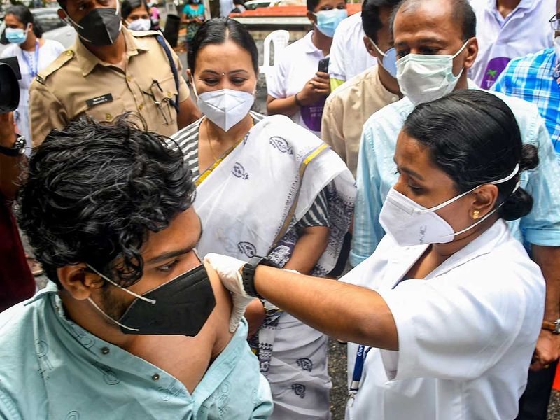 india kerala covid vaccine veena george