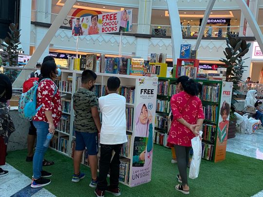 Free books for school students at Book Here Oasis Mall Branch