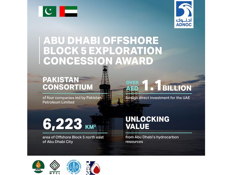 Stock - ADNOC exploration agreement with Pakistan