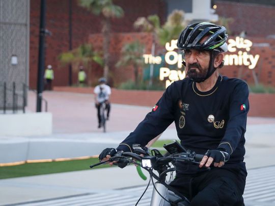 Bike ride sheikh mohammed expo