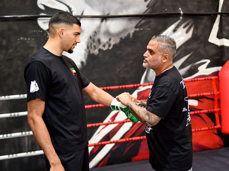 Hamzah Sheeraz has been training in Dubai at Real Boxing Only Gym. Virendra Saklani/Gulf News