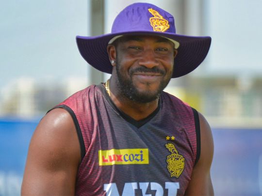 Andre Russell is back in training for KKR