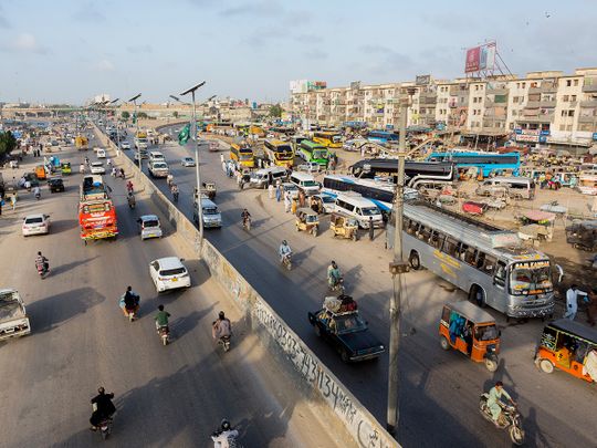 Stock Karachi city Pakistan economy