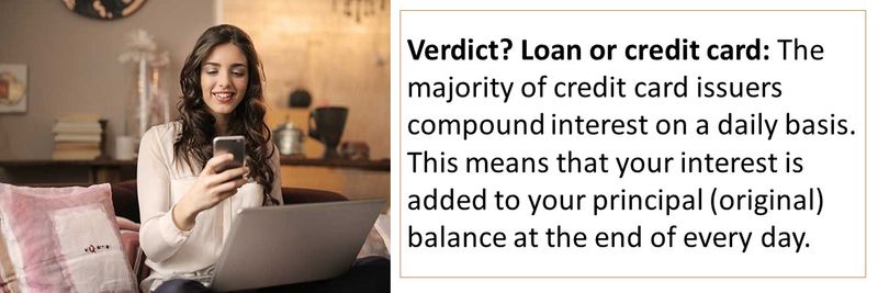 credit card or loan