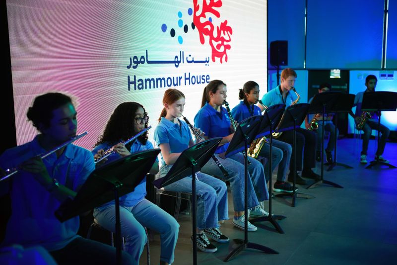 Youngsters perform at the Hammour House event