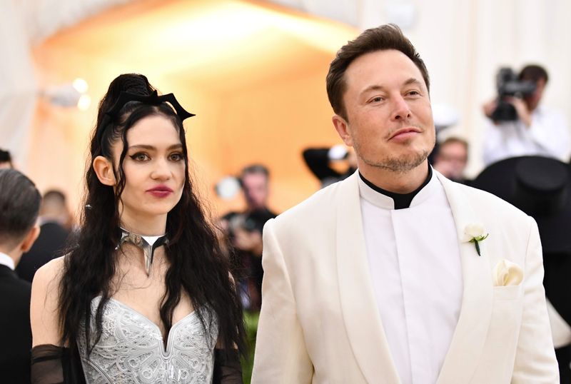 Singer Grimes and Elon Musk