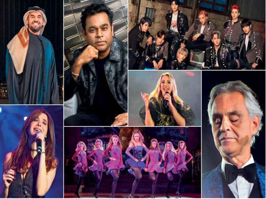 All the artists performing at Expo 2020 Dubai
