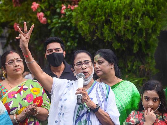 West Bengal Chief Minister and TMC candidate Mamata Banerjee