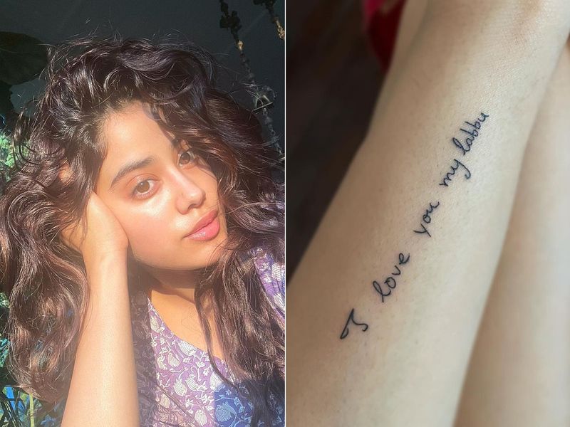 Janhvi Kapoor gets tattoo of mum Sridevi’s writing