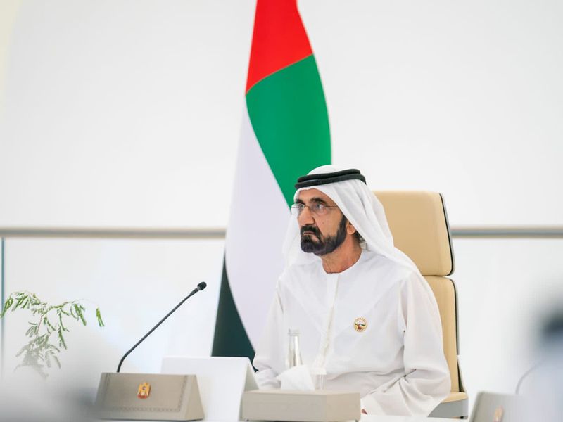 Stock - Sheikh Mohammed at Federal Budget Meeting