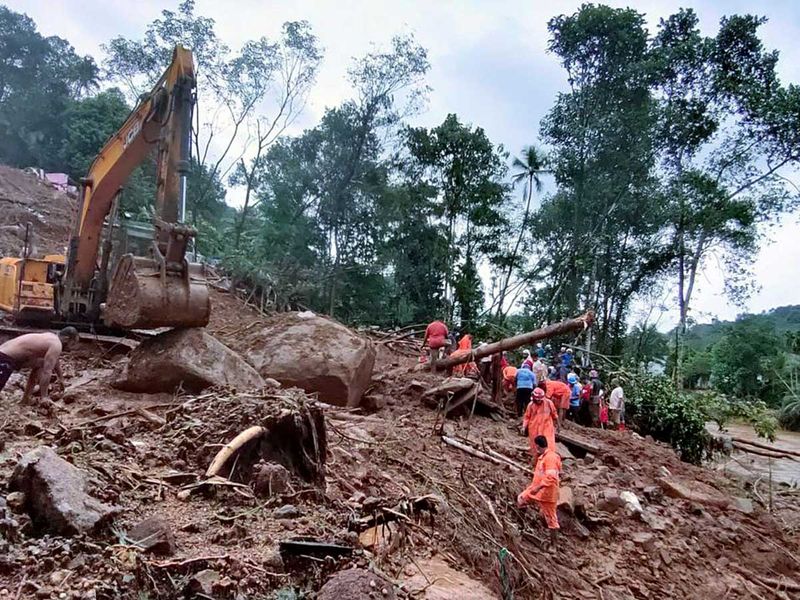 Kerala floods landslide