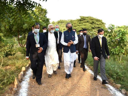 President Dr Arif Alvi Jinnah Urban Forest in Karachi 