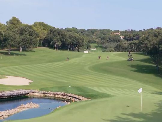 The players attempt the world record at Valderrama
