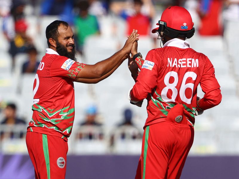 the Cricket Twenty20 World Cup first round match between Oman and Papua New Guinea in Muscat, Oman
