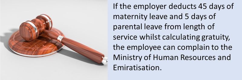 Legal recourse if maternity leave is denied