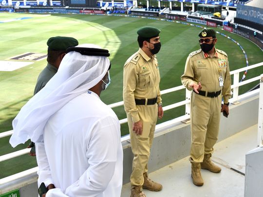 Cricket - Dubai security