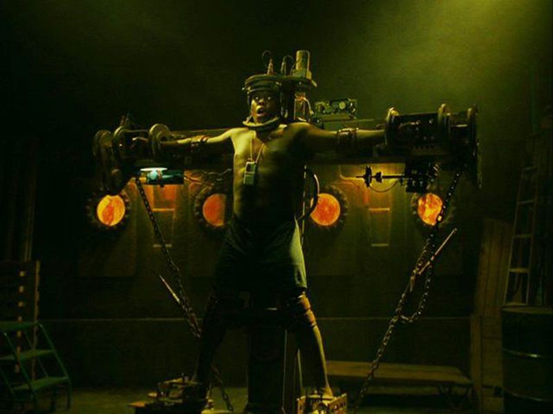 The Rack scene from Saw III