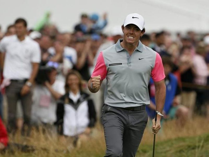 2014 Open Championship - McIlroy joined Tiger Woods and Jack Nicklaus as the only players to win three of golf's modern majors by the age of 25 with a two-shot victory over Sergio Garcia and Rickie Fowler on a dramatic final day at Royal Liverpool Golf Club.