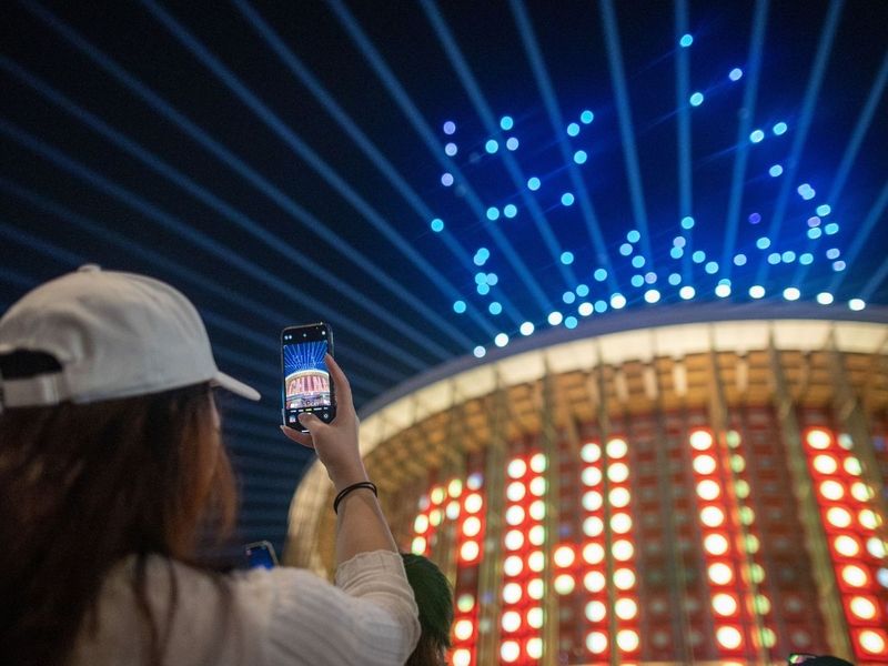 Expo 2020 Dubai: Drones and light show at the China Pavilion