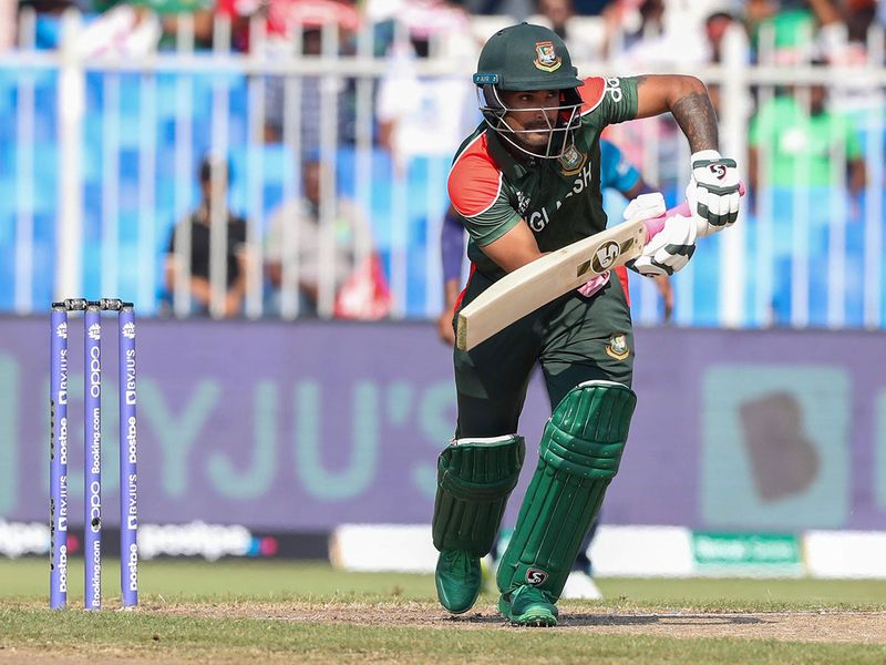 Bangladesh's Liton Das bats against Sri Lanka