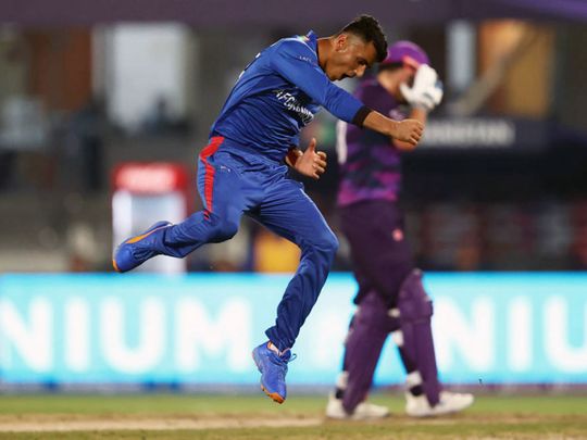 Afghanistan defeated Scotland in Sharjah