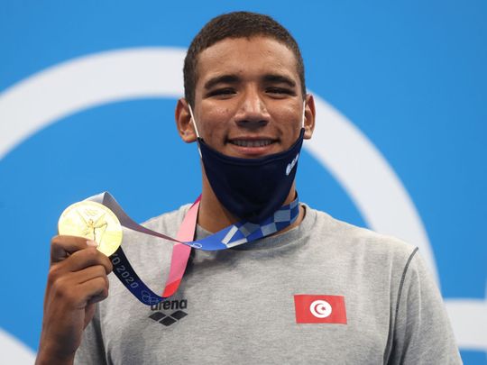 Ahmed Hafnaoui won gold after an outstanding performance in the 400-metre freestyle at the Tokyo Olympics Games 