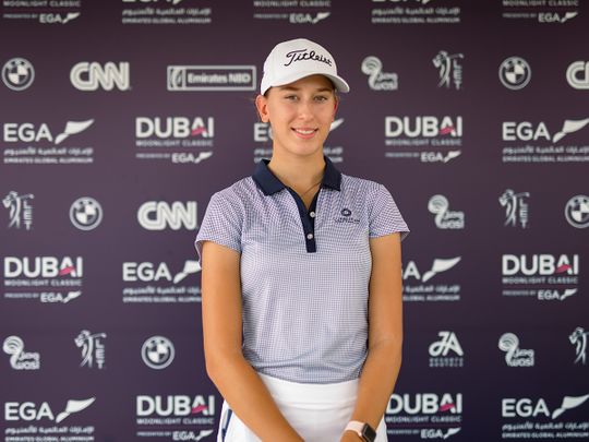 Chiara Noja ahead of the Dubai Moonlight Classic