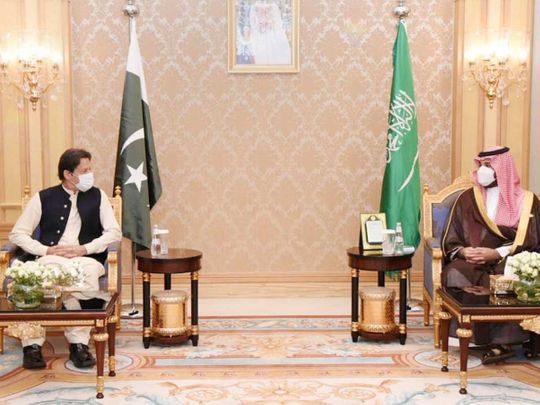 Imran Khan with Saudi Crown Prince Mohammed bin Salman