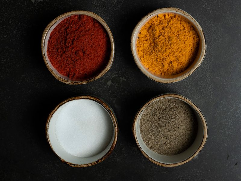 Spices used in Borani Banjan 