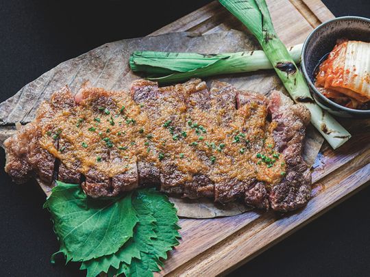 Ribeye steak with kimchi butter 2