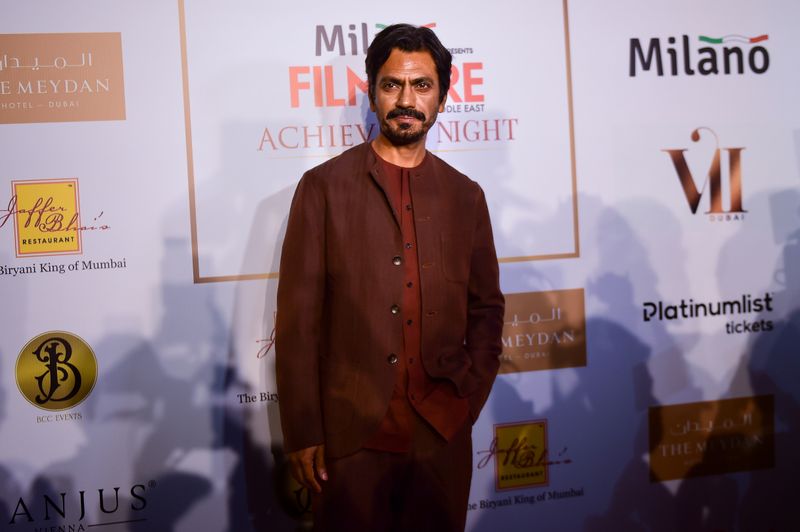 Nawazuddin Siddique, Indian actor at the red carpet arrives for the Filmfare Middle East Achievers Night in Meydan on Thursday. 28th October 2021. Photo: Ahmed Ramzan/ Gulf News
