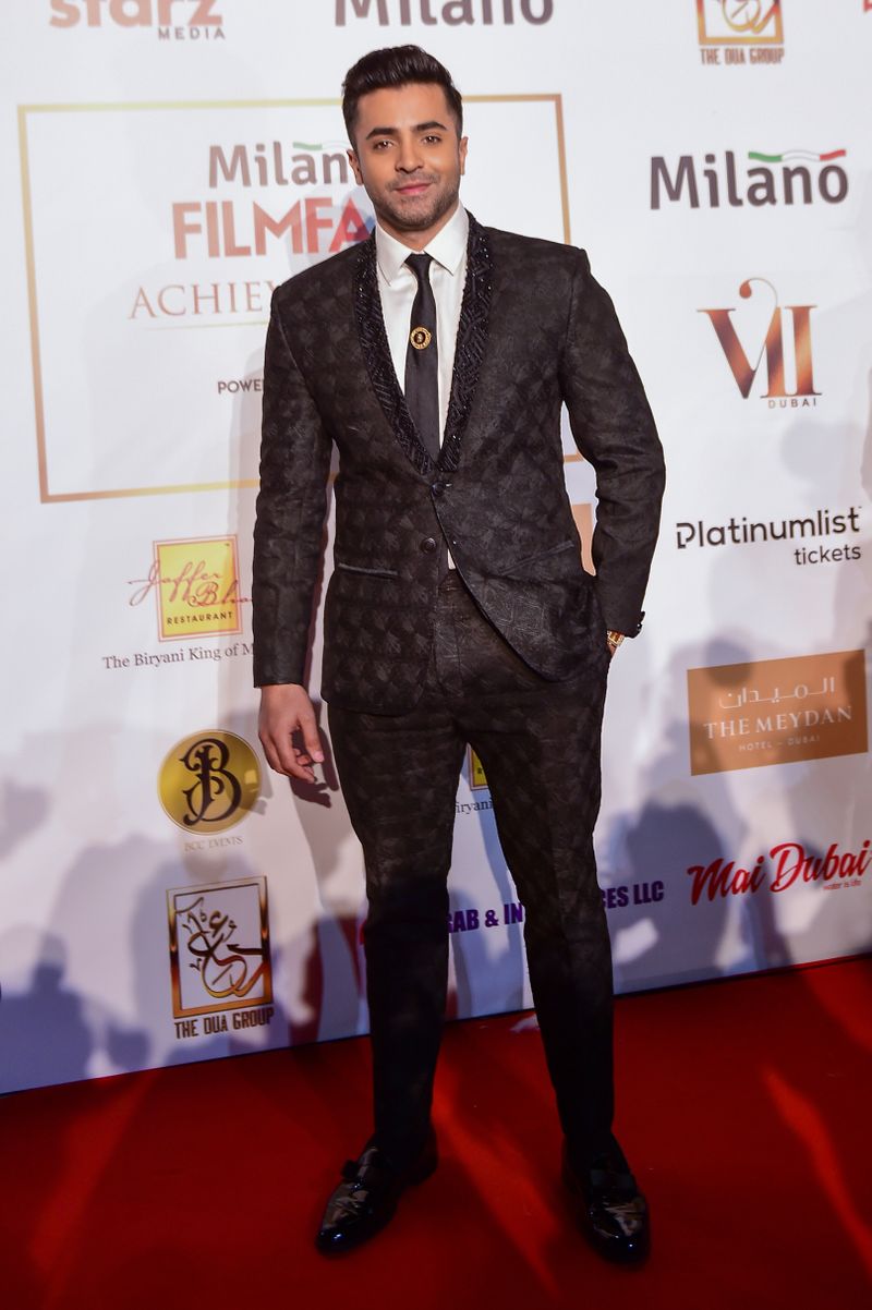 Sheheryar Munawar Siddiqui, Pakistani actor,  at the red carpet arrives for the Filmfare Middle East Achievers Night in Meydan on Thursday. 28th October 2021. Photo: Ahmed Ramzan/ Gulf News