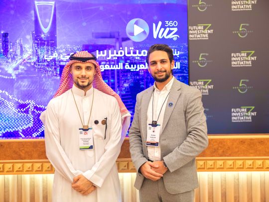 Stock - Khaled Zaatarah of 360 VUZ (right) with Prince Khaled Bin Alwaleed of KBW Ventures