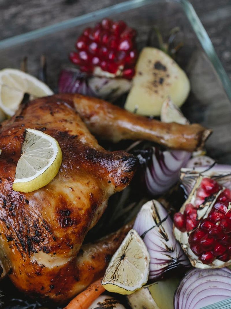 Pomegranate works well with chicken
