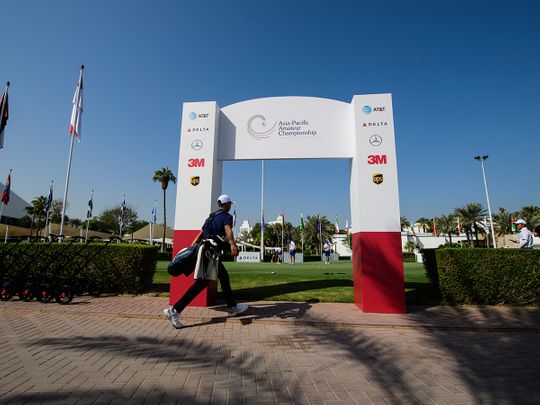 The Asia-Pacific Amateur Championship is being held in the UAE for the first time