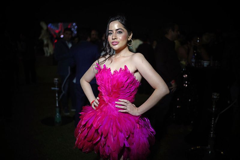 Urfi Javed at the Filmfare Achievers Night afterparty in Dubai on 29th October, 2020. 