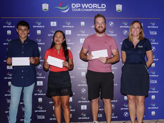 The three winners will play in the Pro-Am at the DP World Tour Championship