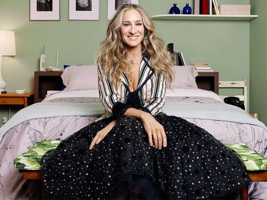 Sarah Jessica Parker in the recreated apartment of her ‘Sex And The City’ character Carrie Bradshaw